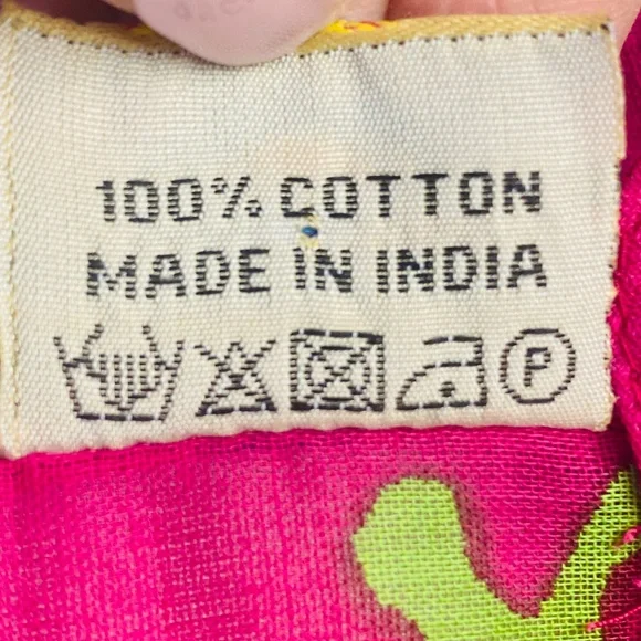 Raj Emporium Psychedelic Paisley Cotton Tunic Coverup Free Size Boho Beach - Picture 6 of 6